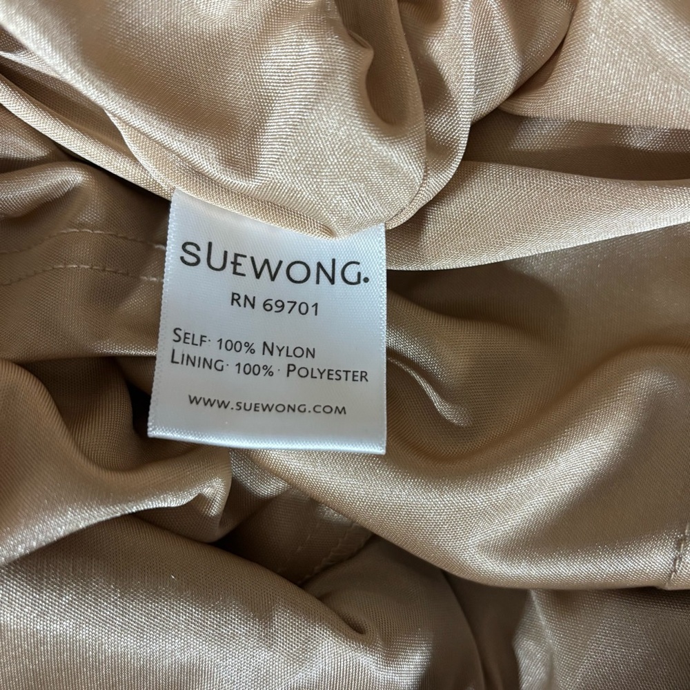 Vtg Sue Wong Black Lace Illusion Beaded Evening Cocktail Dress Sheer Back Small - Picture 10 of 12